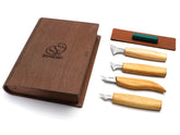 S05 Book - Chip Carving Knives Set in a Book Case